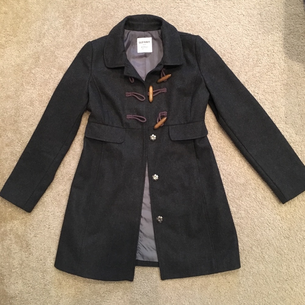 Old Navy Grey Pea Coat Size XS